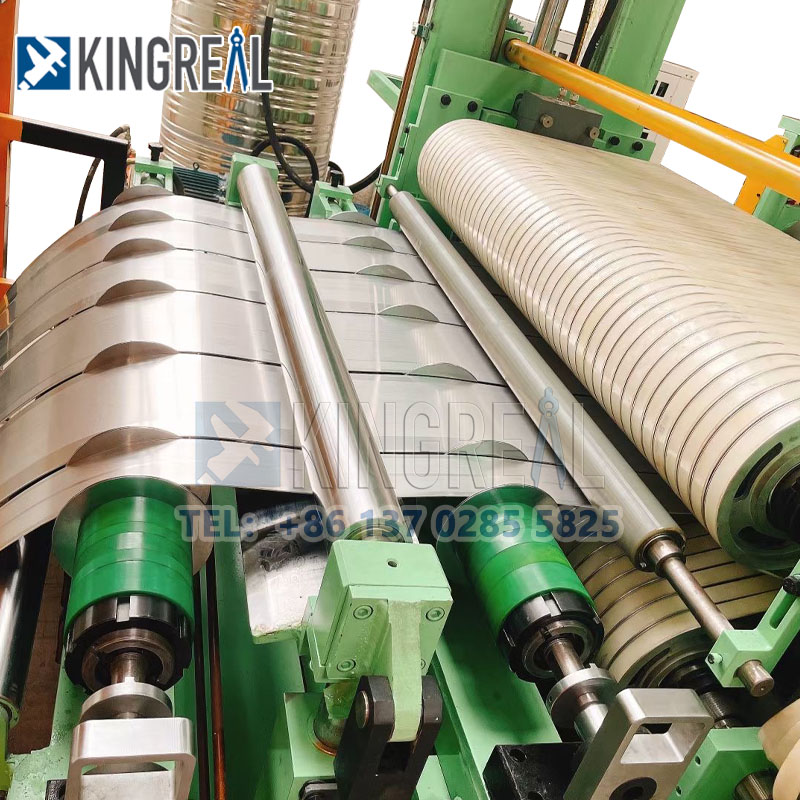 Как отрегулировать натяжение станка для продольной резки стали?